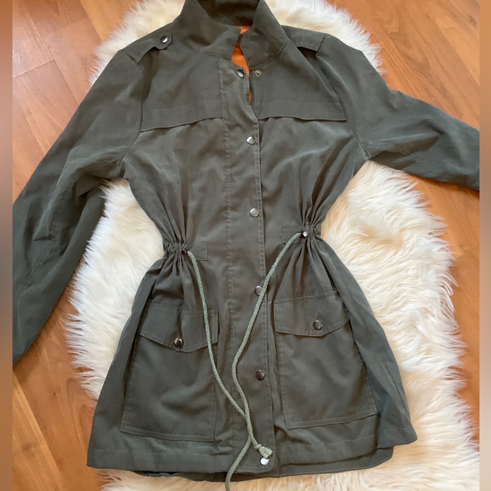 Cargo Utility Jacket Army Green Small